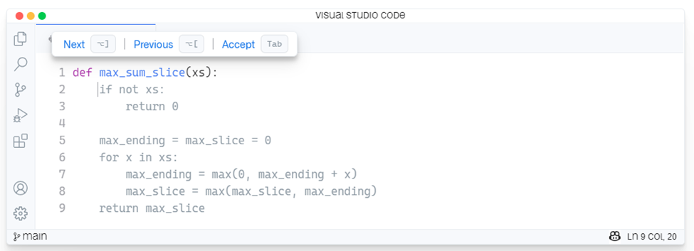 منطق کدها با GitHub Copilot